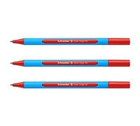 Schneider Stylo Bille Slider Edge Pointe Médium, Rouge 10 Unité(S)
