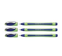 SCHNEIDER Lot de 3 Stylos feutre Fineliner Xpress pointe fine 0,8 mm bleu
