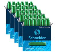 SCHNEIDER Cartouches d'encre standard pour stylos Schneider et autres Vert lot de 6