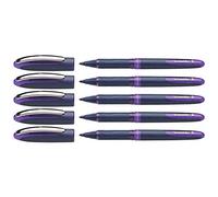 SCHNEIDER Lot de 5 Stylos roller à encre One Business pointe moyenne 0,6mm violet