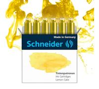 Schneider Optics Cartouches d'encre standard pour stylo plume – Lot de 6 – Pastel Citron Cake