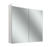 Schneider LOW basic 15 LED Armoire de toilette avec éclairage, 2 portes 45/45cm, 895x147x747mm, 171.490.01.02, Exécution: norme CH/corps blanc/4000K