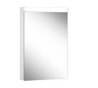 Schneider LOW basic LED Armoire de toilette avec éclairage, 1 porte 50cm, butée changeable, 495x120x747mm, 171.250.02.02, Exécution: norme UE/corps blanc/4000K