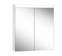 Schneider LOW basic LED Armoire de toilette avec éclairage, 2 portes 35/35cm, 695x120x747mm, 171.270.02.02, Exécution: norme UE/corps blanc/4000K