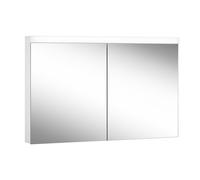 Schneider LOW basic LED Armoire de toilette avec éclairage, 2 portes 60/60cm, 1195x120x747mm, 171.320.02.02, Exécution: norme UE/corps blanc/4000K