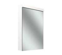 Schneider LOW plus LED armoire de toilette, 1 porte 50cm, butée changeable, 495x120x747mm, prise à gauche, éclairage en haut, 172.051.02.02, Exécution: norme UE/corps blanc/4000K