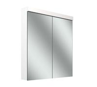 Schneider LOW plus LED armoire de toilette, 2 portes 35/35cm, 695x120x747mm, éclairage en haut, 172.070.02.0201, Exécution: norme UE/corps blanc/3000K