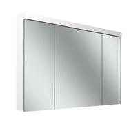 Schneider LOW plus LED armoire de toilette, 3 portes 30/60/30cm, 1195x120x747mm, éclairage en haut, 172.121.01.02, Exécution: norme CH/corps blanc/4000K