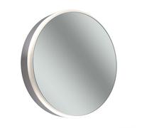 Schneider LUNE D2W armoire de toilette, charnières à gauche, ronde, diamètre 733mm, ronde LED, 210.073.01.60, Exécution: norme CH/corps en acier inoxydable poli