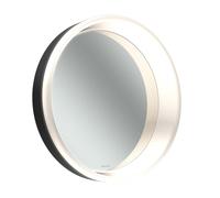 Schneider LUNE D2W miroir lumineux, rond, éclairage LED tout autour, diamètre 733mm, 211.073.01.41, Couleur: Noir Mat