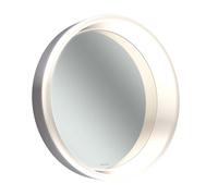 Schneider LUNE D2W miroir lumineux, rond, éclairage LED tout autour, diamètre 733mm, 211.073.01.60, Couleur: Acier inoxydable poli