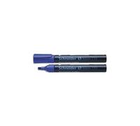 Schneider Marqueur Permanent Maxx 233, Corps En Aluminium, Pointe Biseautée, Encre Bleue À Faible Odeur