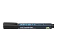 Schneider Maxx 130 Lot de 10 Marqueurs permanents rechargeables pour carton/papier/plastique/verre/métal Encre noir Noir G
