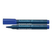 Schneider Maxx 130 Marqueurs permanents (Épaisseur de trait: 1-3 mm, rechargeables) Lot de 10, Bleu