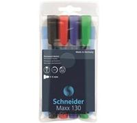 Schneider Marqueur permanent Maxx 130 Bleu foncé Pochette de 4