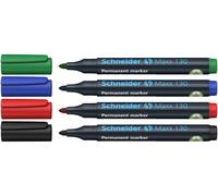 Schneider Marqueur permanent Maxx 130 Bleu foncé Pochette de 4