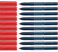 Schneider Maxx 240 Lot de 10 marqueurs permanents à pointe fine Rouge