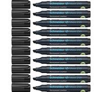 Schneider Maxx 250 Lot de 10 marqueurs permanents Noir