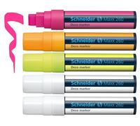 Schneider Feutres Decomarker Maxx 260 – 5+15 mm, effaçable avec un chiffon humide – boîte 5 pcs