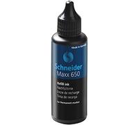 Schneider Maxx 65001 Recharge pour marqueurs permanents 230, 233, 280, 50 ml Noir