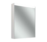 Schneider OBJECT Line Comfort armoire de toilette LED, 1 porte 60cm, charnières réversibles, 595x123x743mm, éclairage en haut, 204.060.02.02, Exécution: norme UE/corps blanc/4000K