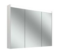 Schneider OBJECT Line Comfort armoire de toilette LED, 3 portes 30/40/30cm, 995x123x743mm, éclairage en haut, 204.101.01.0201, Exécution: norme CH/corps blanc/3000K
