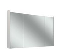 Schneider OBJECT Line Superior LED Armoire de toilette, 3 portes 30/60/30cm, 1195x123x743mm, éclairage supérieur variable, 3 prises de courant, 205.121.01.02, Exécution: norme CH/corps blanc/4000K