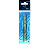 Schneider office 575 stylos à bille m acier inoxydable-encre permanente rouge-lot de 3 pinces