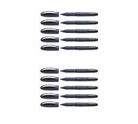 Schneider One Business Lot de 10 stylos roller à pointe ultra douce 0,6 mm Noir