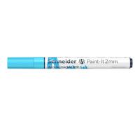 Schneider Paint-It 120130 Stylo acrylique (avec pointe ogive de 2 mm, peintures acryliques à fort pouvoir couvrant, pour bois, toile, pierre, etc.) Bleu pastel