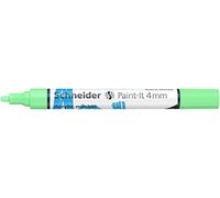 Schneider Paint-It 120224 Stylo acrylique (avec pointe ogive de 4 mm, peintures acryliques à fort pouvoir couvrant, pour bois, toile, pierre, etc.) Vert pastel