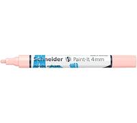 Schneider Paint-It 120236 Stylo acrylique (avec pointe ogive de 4 mm, peintures acryliques à fort pouvoir couvrant, pour bois, toile, pierre, etc.) Abricot