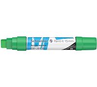 Schneider Paint-It 120304 Stylo acrylique (avec pointe biseautée de 15 mm, peintures acryliques à fort pouvoir couvrant, pour bois, toile, pierre, etc.) Vert