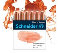 Schneider Pastell Lot de 6 cartouches d'encre (standard pour stylo) abricot