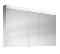 Schneider PATA LED Armoire de toilette, 3 portes 60/30/60cm, 1495x120x756mm, éclairage supérieur variable, 161.150.01.02, Exécution: norme CH/corps blanc/4000K