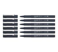 Schneider Pictus Lot de 6 feutres fins Noir Épaisseur de trait 0,2 mm