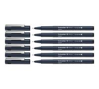 Schneider Pictus Lot de 6 feutres fins Noir Épaisseur de trait 0,3 mm