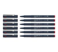Schneider Pictus Lot de 6 feutres fins Rouge Épaisseur de trait 0,2 mm