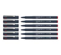 Schneider Pictus Lot de 6 feutres fins Rouge Épaisseur de trait 0,3 mm