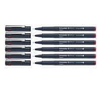 Schneider Pictus Lot de 6 feutres fins Rouge Épaisseur de trait 0,4 mm