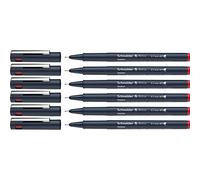 Schneider Pictus Lot de 6 feutres fins Rouge Épaisseur de trait 0,7 mm