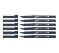 Schneider Pictus Lot de 6 feutres fins Rouge Épaisseur de trait 0,9 mm