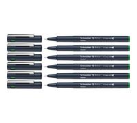Schneider Pictus Lot de 6 feutres fins Vert Épaisseur de trait 0,5 mm