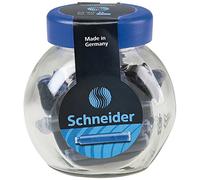 Schneider Pot de 30 cartouches d'encre effaçable Bleu Royale