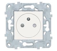 Prise 2P+T affleurante 16A connexion rapide - blanc - Unica - Schneider