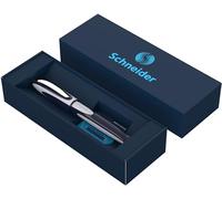 Schneider Optics Coffret cadeau stylo roller Ray étui carton, ambidextre Bleu foncé/gris clair