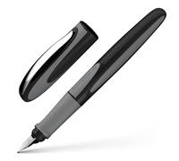 Schneider Ray - Stylo-plume pour droitiers - Cartouche d'encre standard bleu roi incluse - onyx