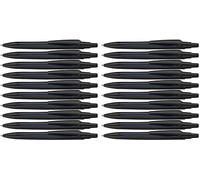 Schneider Reco (131810) - Lot de 20 stylos à bille, plastique recy ncre bleue - Noir