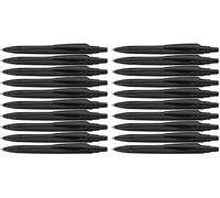Schneider Reco - Lot de 20 stylos à bille, plastique recy ncre noire - Noir