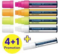 Schneider Feutres Decomarker Maxx 260 – 5+15 mm, effaçable avec un chiffon humide – boîte 5 pcs